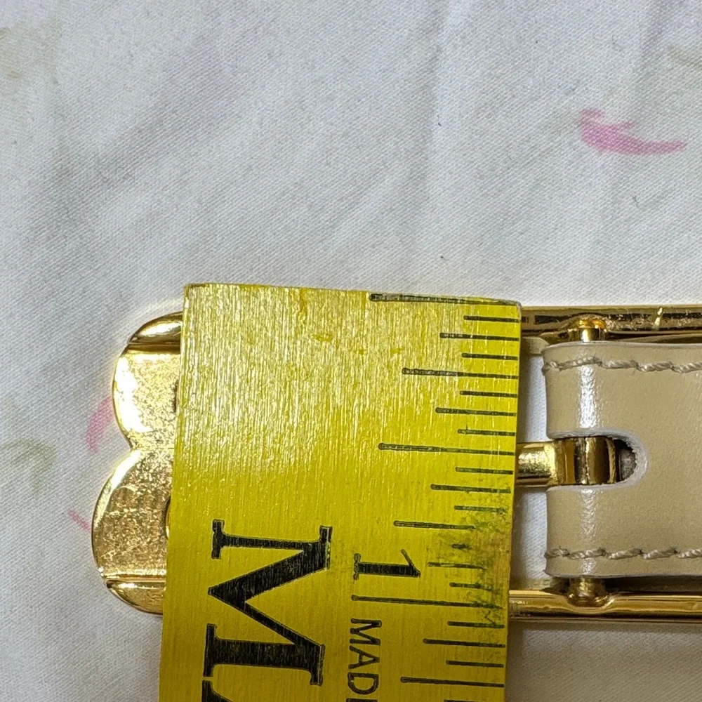 Bally Tan Leather Belt with Gold Buckle - Picture 15 of 15